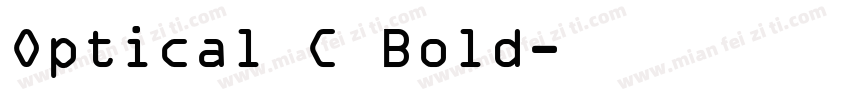 Optical C Bold字体转换